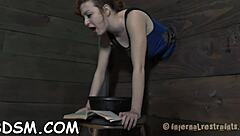 Hey, I caught this stunning redhead babe touching herself!