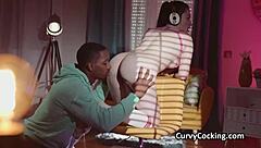 Nerdy girl gets fucked by a black man and his big cock
