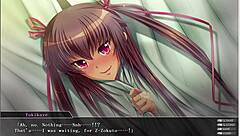 In Taimanin Yukikaze, 'finger my pussy in this anime creampie'