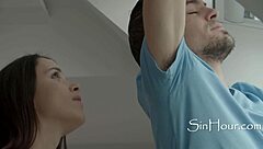 Tiny cutie gets fucked with blowjob