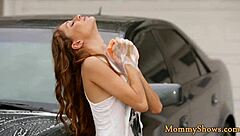 Milf and stepdaughter share intimate scissor moment