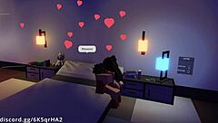 A horny fan gets fucked by a monster in Roblox