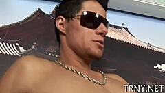 the ladyboy gets hardcore pounding from behind