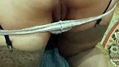 wow heating up my boy with round beautiful ass and pussy!