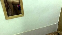 Myanmar Student Couple Fucks Bent Over in Front of Mirror