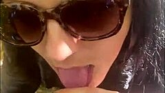 Milf slut gets anal fingered and receives cum in her mouth