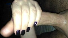 mature woman gives handjob, do you like it?