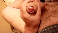 young 18+ guy masturbates to big cock solo at home