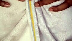 Ebony bbw milf rides cucumber toy to orgasm.