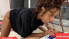 maid fucks boss's husband in public outdoor setting