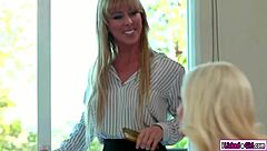 Ebony Babe Ana Facesits Blonde Friend Interracially