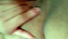 Delicious pussy gets covered in cum