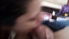 Schizo latina bbw reluctantly sucks cock for fix money in desperate amateur clip