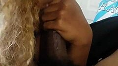 Meechie Sloppily Deepthroats Big Black Monster Cock