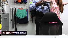 Skinny redhead teen 18+ pounded by lp officer.