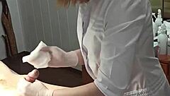 Sugarnadya's medical-themed video teaches how to control ejaculation during depilation