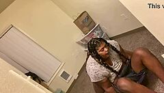 Busty babe enjoys face fucking and cunnilingus
