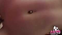 Sexy party girl interviews and cheats on boyfriend