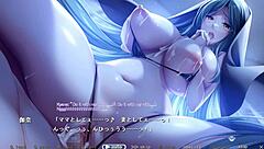 Bunny's mother helps her with her work in visual novel-style