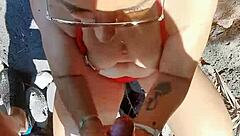 bella fucked at the beach with a woman i met