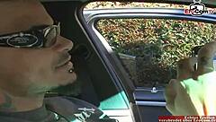 Outdoor Lesbian Threesome With Double Dildo And Teens