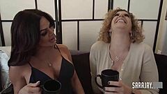 Big Titty Milf Sara Jay Tongue Fucks Horny Cougar Nina Dolci