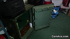 Nasty Honey Gets Cum Shot on Face, Swallowing Every Drop