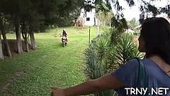 Shemale Blows Hard Rod in Hardcore