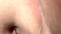 Solo brunette enjoys dildo play with wet pussy