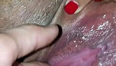 Beginner fingers exploring vagina gently