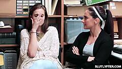 Sorority Chicks Aria Carson and Maya Farrell Agree to Officer's Terms!