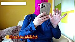 Busty Webcam Model in Royal Blue!