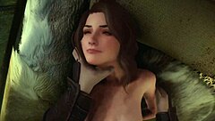 Bound redhead Ysolda endures rough 3D roleplay anal and assfucking with old Indian in Skyrim's darkest desires.