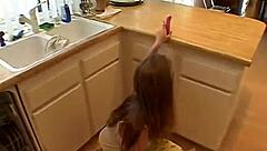 Horny teen April toys her tight pussy 😍