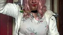 A free bisexual crossdresser offering to swallow on camera