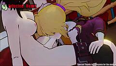 yang blows ruby in hentai loop