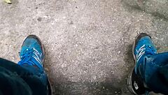 feeling the thrill as a gay brazilian masturbates in the woods