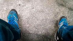 feeling the thrill as a gay brazilian masturbates in the woods