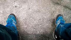 feeling the thrill as a gay brazilian masturbates in the woods