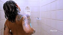 In the shower, thinking about you, reaching orgasm!