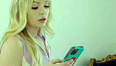 Sensual Horny Lesbian Blondes Kiss Tender And Lick Their Big Boobs - Lilly Bell