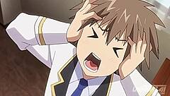 Young cute girl gets anal creampied in hentai! 😍