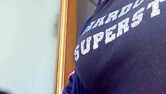 smoking fetish with nude blonde model