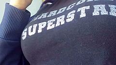 smoking fetish with nude blonde model