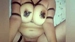 Monster cock meets big tits in Ecuadorian homemade video