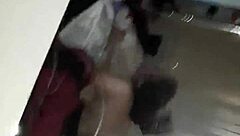 Latina beauty enjoys intense doggy style with friend's cock