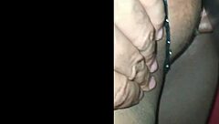 She Enjoys The Ebony Hunk While Her Cuckold Watches In The Swing