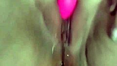massive squirt all over the camera with remote vibrator and dildo