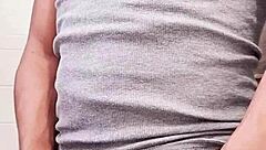 Mature stepmother masturbates with monster cock alone