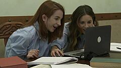 Steamy lesbian action with Shyla Shenz and Jackie Mary